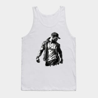 nipsey retro black and white Tank Top